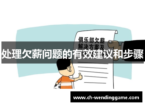 处理欠薪问题的有效建议和步骤