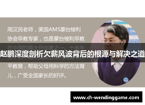 赵鹏深度剖析欠薪风波背后的根源与解决之道